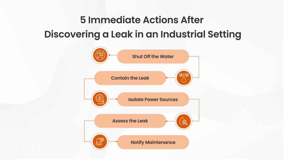 After Discovering a Leak in an Industrial Setting